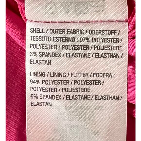 QVC Susan Graver Petite Printed Mesh V-Neck 3/4 Sleeve Tiered Dress NWOT Size MP - Picture 7 of 9